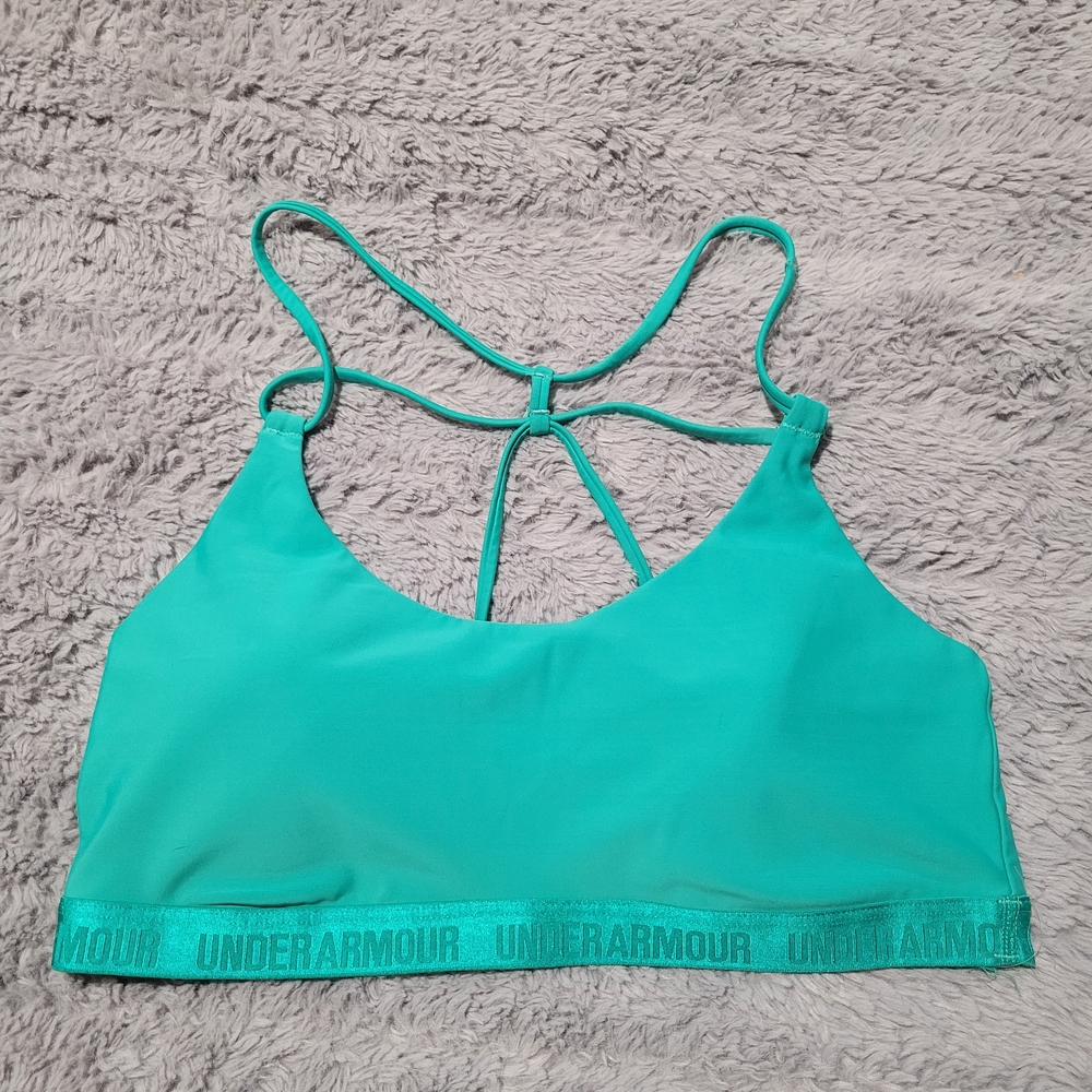 Strappy Under Womder Woman Armour Teal Sports Bra